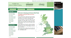 Desktop Screenshot of campingandcaravansitefinder.com