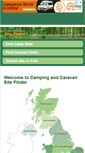 Mobile Screenshot of campingandcaravansitefinder.com